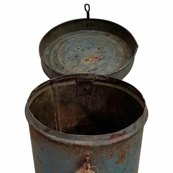 Dekoratīvs kanniņš Alexandra House Living Zils Dzelzs Tradicionālais stils 24 x 24 x 24 cm