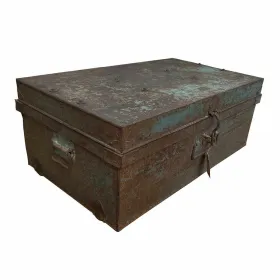 Dekoratyvinis lagaminas Alexandra House Living Ruda Geležis Tradicinis stilius 45 x 30 x 76 cm