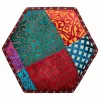 Stool Alexandra House Living White Mango wood 46 x 41 x 46 cm