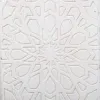 Stool Alexandra House Living White Mango wood 46 x 41 x 46 cm