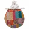 Taburetė Alexandra House Living Balta Mango mediena Medžiaga 51 x 37 x 36 cm Dramblys