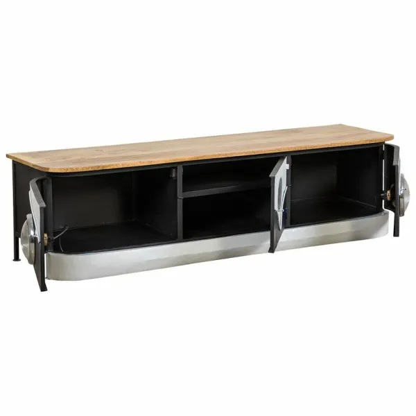 Bufete Alexandra House Living Balts Dabisks Tumši Zils Metāls Mango koks 50 x 50 x 183 cm