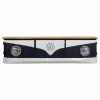 Sideboard Alexandra House Living White Natural Navy Blue Metal Mango wood 50 x 50 x 183 cm
