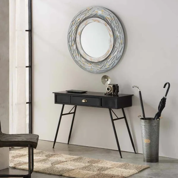 Hall Table with Drawers Alexandra House Living Black 40 x 75 x 100 cm