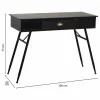 Stalas su stalčiais Alexandra House Living Juoda 40 x 75 x 100 cm
