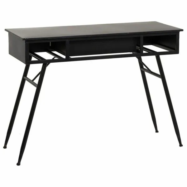 Stalas su stalčiais Alexandra House Living Juoda 40 x 75 x 100 cm