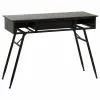 Stalas su stalčiais Alexandra House Living Juoda 40 x 75 x 100 cm