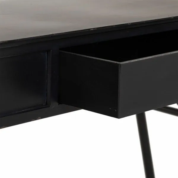 Stalas su stalčiais Alexandra House Living Juoda 40 x 75 x 100 cm