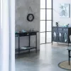 Stalas su stalčiais Alexandra House Living Juoda 41 x 75 x 120 cm
