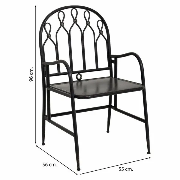Ruokatuoli Alexandra House Living Musta 56 x 96 x 55 cm