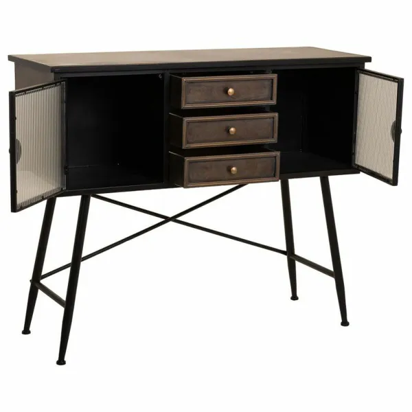 Sivupöytä Alexandra House Living Ruskea Metalli 42 x 100 x 122 cm