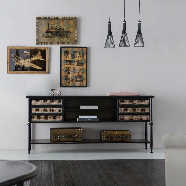 Bufete Alexandra House Living Brūns Metāls 45 x 80 x 180 cm
