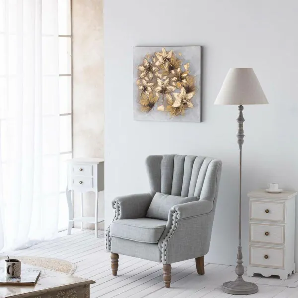 Floor Lamp Alexandra House Living White Grey 220-240 V 38 x 154 x 38 cm