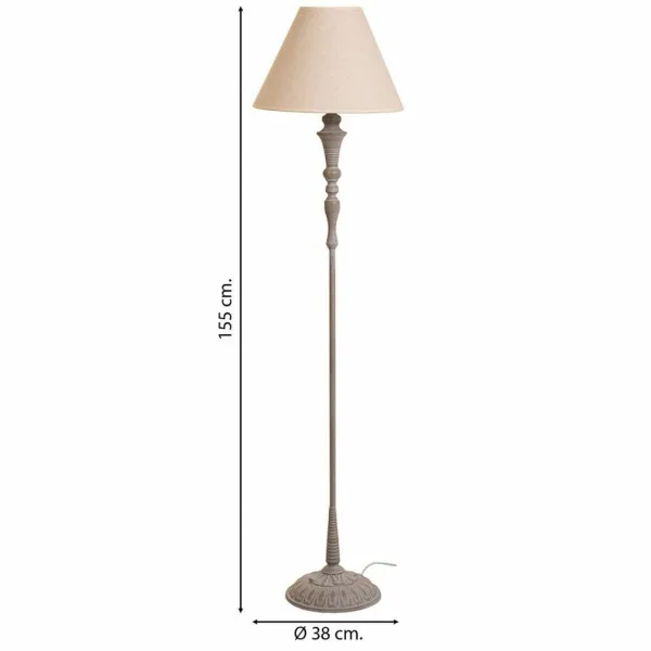 Lattialamppu Alexandra House Living Valkoinen Harmaa 220-240 V 38 x 154 x 38 cm