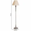 Lattialamppu Alexandra House Living Valkoinen Harmaa 220-240 V 38 x 154 x 38 cm