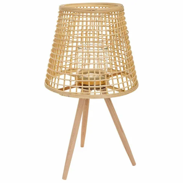 Žibintas Alexandra House Living Luonnollinen Bambu Rottinki 36 x 64 x 36 cm
