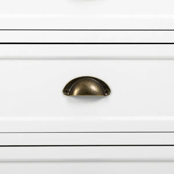 Plaukti Alexandra House Living Balts Brūns Cinka Sakausējums Koks MDF 40 x 180 x 63 cm