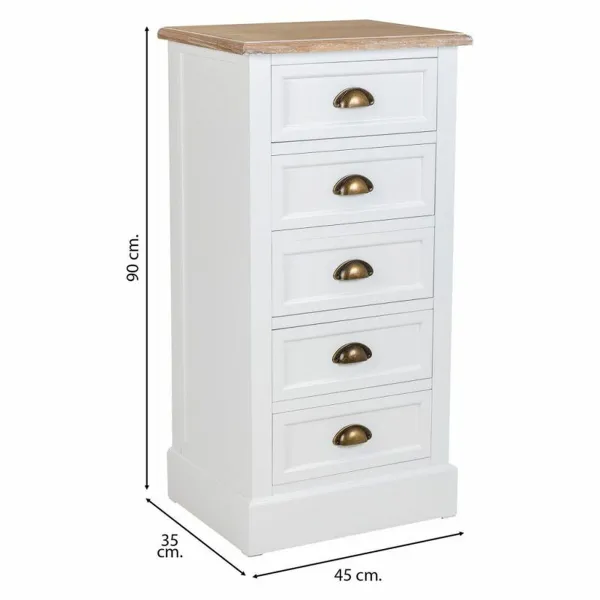 Komoda Alexandra House Living Natūralus Medžio Metalinis 95 x 40 x 50 cm