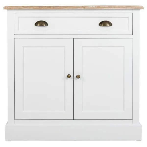 Hall Table with Drawers Alexandra House Living White Brown 39 x 80 x 82 cm