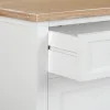 Vestibila galds ar atvilktnēm Alexandra House Living Balts Brūns 39 x 80 x 82 cm