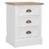 Ночной столик Alexandra House Living Белый Коричневый 35 x 60 x 45 cm