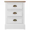 Ночной столик Alexandra House Living Белый Коричневый 35 x 60 x 45 cm