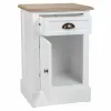 Ночной столик Alexandra House Living Белый Коричневый 35 x 63 x 41 cm