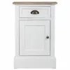 Ночной столик Alexandra House Living Белый Коричневый 35 x 63 x 41 cm