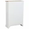 Apavu skapis Alexandra House Living Balts Brūns 33 x 120 x 80 cm