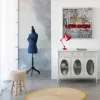 taburete Alexandra House Living Krēmkrāsa Bambuss Ciedra Sūklis Koks MDF 32 x 44 x 32 cm