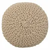 Stool Alexandra House Living Cream Bamboo Pinewood Sponge MDF Wood 32 x 44 x 32 cm