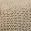 Stool Alexandra House Living Cream Bamboo Pinewood Sponge MDF Wood 32 x 44 x 32 cm