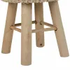 taburete Alexandra House Living Krēmkrāsa Bambuss Ciedra Sūklis Koks MDF 32 x 44 x 32 cm