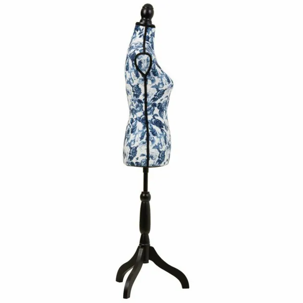 Mannekiini Alexandra House Living Sininen Polyesteri Puu Polyetyleeni Mäntypuu Puu MDF 37 x 168 x 24 cm