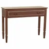 Stalas su stalčiais Alexandra House Living Ruda Natūralus 38 x 82 x 112 cm