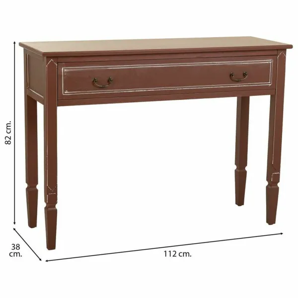 Hall Table with Drawers Alexandra House Living Brown Natural 38 x 82 x 112 cm