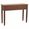 Stalas su stalčiais Alexandra House Living Ruda Natūralus 38 x 82 x 112 cm