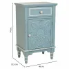 Ночной столик Alexandra House Living Синий Белый 32 x 74 x 46 cm