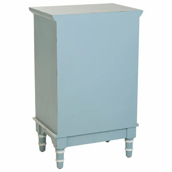 Naktsskapītis Alexandra House Living Zils Balts 32 x 74 x 46 cm