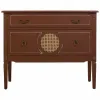 Komoda Alexandra House Living Ruda Natūralus Rotangas Eglės mediena Medžio MDF 38 x 72 x 88 cm
