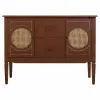 Bufete Alexandra House Living Brūns Dabisks Rotangpalma Egles koksne 40 x 78 x 106 cm