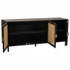 Bufete Alexandra House Living Melns Dabisks Rotangpalma Paulovnijas koks 45 x 86 x 165 cm