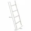 Shelves Alexandra House Living White Paolownia wood 3 x 120 x 44 cm Staircase