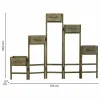 Подставка для горшка Alexandra House Living Коричневый Древесина павловнии 15 x 90 x 124 cm