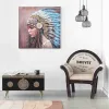Paveikslas Alexandra House Living Life Drobė Eglės mediena 100 x 3 x 100 cm