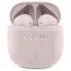 Guess Printed Classic Logo - Bluetooth TWS Headphones + Charging Case (Pink)