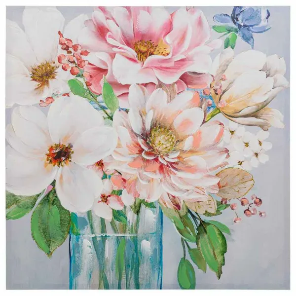 Paveikslas Alexandra House Living Nature Drobė Eglės mediena 80 x 3 x 80 cm
