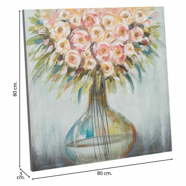 Картина Alexandra House Living Полотно древесина ели 80 x 3 x 80 cm