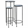 Puķu Poda Statīvs Alexandra House Living Melns Dzelzs Flīze 30 x 68 x 30 cm 3 Daudzums