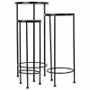 Puķu Poda Statīvs Alexandra House Living Melns Dzelzs Flīze 30 x 68 x 30 cm 3 Daudzums